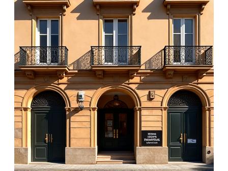 Fachada exterior del edificio de Ritmo Sombrío en la Calle de Toledo, Madrid, mostrando arquitectura clásica de la zona.
