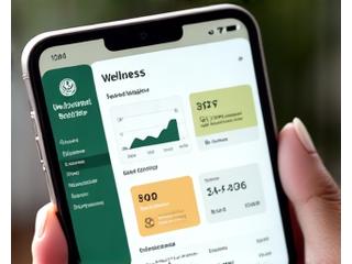 Dashboard de progreso de salud digital con gráficas y métricas
